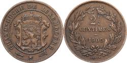 World Coins - Luxembourg, 2-1/2 Centimes, 1908, Bronze, , KM:21