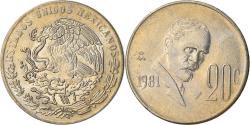 World Coins - Coin, Mexico, 20 Centavos, 1981, Mexico City, , Copper-nickel, KM:442
