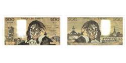 World Coins - France, 500 Francs, Pascal, 1977, A.76, EF(40-45), Fayette:71.17, KM:156d