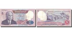 World Coins - Banknote, Tunisia, 5 Dinars, 1983, 1983-11-03, KM:79, UNC(60-62)