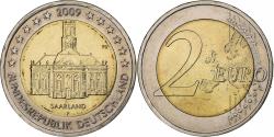 World Coins - Germany, 2 Euro, Saarland, 2009, Stuttgart, Bi-Metallic,