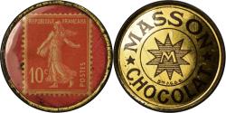 World Coins - Coin, France, Masson, Chocolat, 10 Centimes, Timbre-Monnaie, , Métal