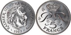 World Coins - Coin, Monaco, Rainier III, 5 Francs, 1982, , Copper-nickel, KM:150