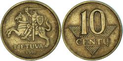 World Coins - Coin, Lithuania, 10 Centu, 1998