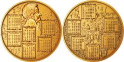 World Coins - France, Medal, Calendrier, Mozart, Salzburg, 1991, Rodier, , Bronze