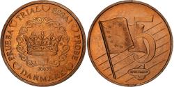 World Coins - Denmark, Medal, 5 C, Essai-Trial, 2002, Copper,