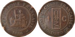 World Coins - Coin, FRENCH INDO-CHINA, Cent, 1886, Paris, , Bronze, KM:1, Lecompte:38