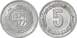 World Coins - Algeria, 5 Centimes, 1974, Aluminum, , KM:106