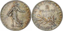 World Coins - Coin, France, Semeuse, 2 Francs, 1898, Paris, , Silver, KM:845.1