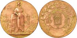 World Coins - France, Medal, 18ème Exposition Nationale du Travail, 1911, Massonnet