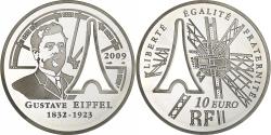 World Coins - France, 10 Euro, Gustave Eiffel, Proof / BE, 2009, Monnaie de Paris, Silver