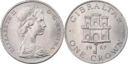 World Coins - Gibraltar, Elizabeth II, Crown, 1967, Copper-nickel, , KM:4
