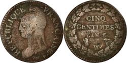 World Coins - Coin, France, Dupré, 5 Centimes, An 8/6, Lille, , Bronze, Gadoury:126a