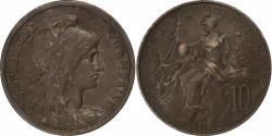 World Coins - France, 10 Centimes, Dupuis, 1917, Paris, Bronze, , Gadoury:277, KM:843