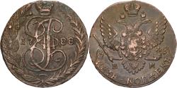 World Coins - Russia, Catherine II, 5 Kopeks, 1788, Ekaterinbourg, Copper, , KM:59.3