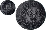 World Coins - Coin, France, CHARLES II DE GONZAGUE, Double Tournois, 1639, Charleville