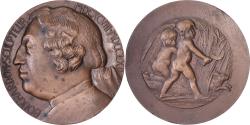 World Coins - France, Medal, Edme Bouchardon, 1967, Bronze, Bourroux,