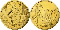 World Coins - France, 10 Euro Cent, BU, 2002, MDP, Nordic gold, , KM:1285
