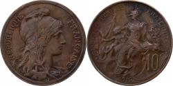 World Coins - France, 10 Centimes, Dupuis, 1916 ★, Paris, Bronze, , Gadoury:277
