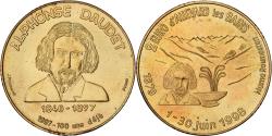 World Coins - France, 2 Euro, Allevard les Bains - Alphonse Daudet, 1998,