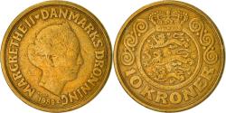 World Coins - Coin, Denmark, Margrethe II, 10 Kroner, 1989, Copenhagen,