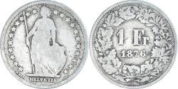 World Coins - Coin, Switzerland, Franc, 1876, Bern, , Silver, KM:24