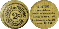 World Coins - Coin, France, Chaléassière, Société des Moteurs, Saint-Etienne, 2 Centimes
