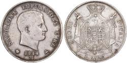 World Coins - Kingdom of Italy, Napoleon I, 5 Lire, 1814, Milan, Silver, , Gadoury:IT