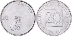 World Coins - Coin, Slovenia, 20 Stotinov, 1993, , Aluminum, KM:8