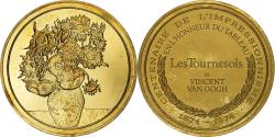 World Coins - France, Medal, Les Tournesols (Vase avec douze tournesols), Vincent Van Gogh