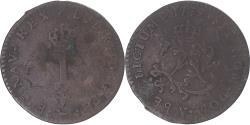 World Coins - Coin, France, Louis XV, 2 Sols, 1739, Bourges, , Billon, KM:500.24