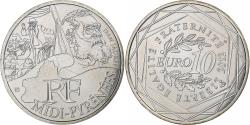World Coins - France, 10 Euro, Midi-Pyrénées, Jean Jaurès, 2012, Paris, Silver,