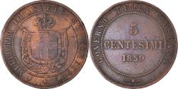 World Coins - Coin, ITALIAN STATES, TUSCANY, Provisional Government, 5 Centesimi, 1859