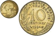 World Coins - Coin, France, Marianne, 10 Centimes, 1994, Paris, , Aluminum-Bronze