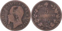 World Coins - Coin, Italy, 5 Centesimi, 1861