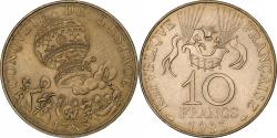 World Coins - France, 10 Francs, Conquête de l'espace, 1983, Pessac, Tranche B, Copper-nickel