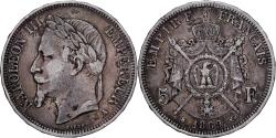 World Coins - France, Napoleon III, 5 Francs, Napoléon III, 1869, Paris, Silver,