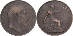 World Coins - United Kingdom, Edward VII, Penny, 1907, London, Bronze, , KM:794
