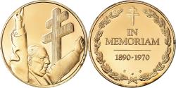 World Coins - France, Medal, In Memoriam Charles de Gaulle, Politics, Society, War,