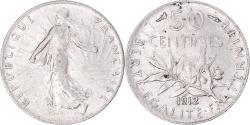 World Coins - Coin, France, Semeuse, 50 Centimes, 1912, Paris, , Silver, KM:854