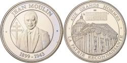 World Coins - France, Medal, Collection Panthéon, Jean Moulin, Utrecht, Copper-nickel, Proof
