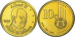 World Coins - Monaco, 10 Euro Cent, unofficial private coin, 2006, Brass,