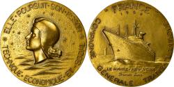 World Coins - France, Medal, Compagnie Générale Transatlantique, France, 1962, Coeffin