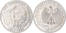World Coins - Germany, 10 Euro, Franz Liszt, 2011, Karlsruhe, Silver, , KM:295