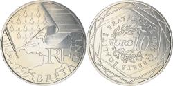 World Coins - France, 10 Euro, Bretagne, 2010, , Silver