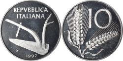 World Coins - Coin, Italy, 10 Lire, 1997, Rome, Proof, , Aluminum, KM:93