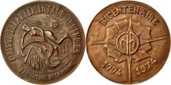 World Coins - France, Medal, French Fifth Republic, Politics, Society, War, 1974,