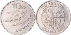 World Coins - Coin, Iceland, 10 Kronur, 1987