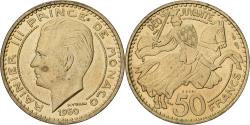 World Coins - Coin, Monaco, Rainier III, 50 Francs, 1950, Monnaie de Paris, ESSAI,