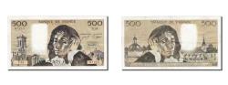 World Coins - Banknote, France, 500 Francs, 500 F 1968-1993 ''Pascal'', 1975, 1975-11-06